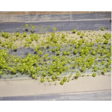 Бусины на леске салатовые 3 и 8 мм длина 1,3 м