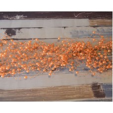 Бусины на леске оранжевые 3 и 8 мм длина 1,3 м