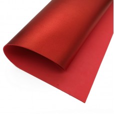 Фоамиран металлик красный, лист 60x70см толщина 2мм