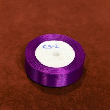 Атласная лента 25мм*23м (25 ярдов) пурпурная