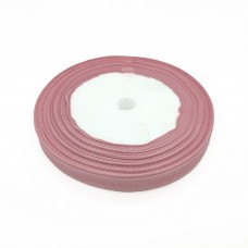 Лента репсовая пыльный розовый 10 мм, длиной 18 м