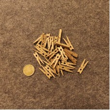 Прищепки декоративные деревянные 2,5 см золото